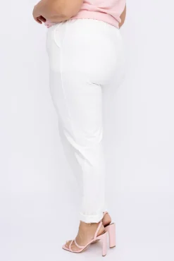 Damskie Polski Białe Spodnie CINTA