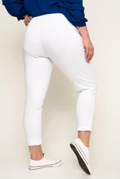 Damskie Włoski Białe Spodnie GIATTO