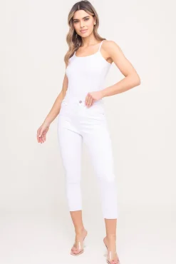 Damskie Białe Spodnie jeansowe KALIAMO