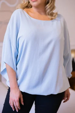 Damskie Polski Błękitna Bluzka ETERNAL