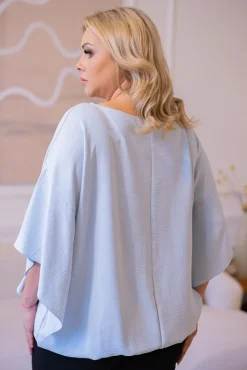 Damskie Polski Błękitna Bluzka ETERNAL