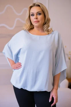 Damskie Polski Błękitna Bluzka ETERNAL