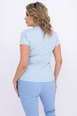 Damskie Polski Błękitna Bluzka GELDI