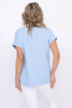 Damskie Polski Błękitna Bluzka MAKIA