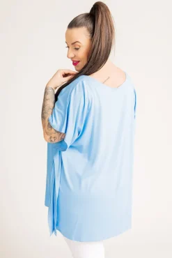 Damskie Polski Błękitna Bluzka MALPEZA