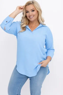 Damskie Polski Błękitna Koszula VENTELI