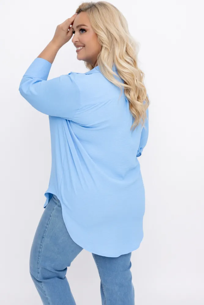 Damskie Polski Błękitna Koszula VENTELI