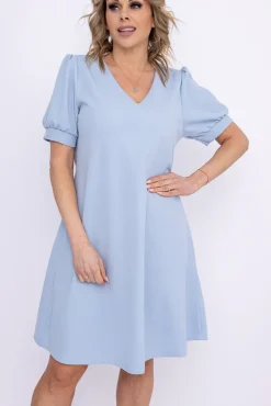 Włoski Błękitna Sukienka BERGIA