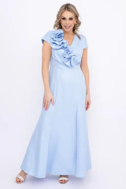 Polski Błękitna Sukienka błyszcząca ARIEL