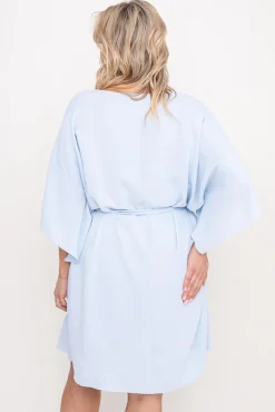 Damskie Polski Błękitna Tunika kimono LUNDIA