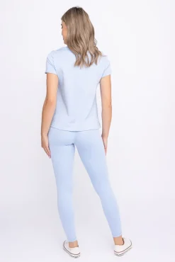 Polski Błękitne Legginsy sportowe SPINTI