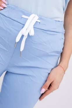 Damskie Włoski Błękitne Spodnie GIATTO