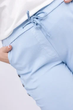 Damskie Włoski Błękitne Spodnie SENDI