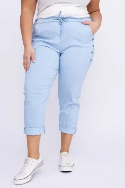 Damskie Włoski Błękitne Spodnie SENDI