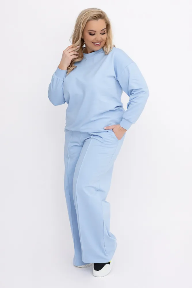 Damskie Włoski Błękitny Komplet dresowy GELIANO