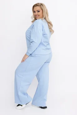 Damskie Włoski Błękitny Komplet dresowy GELIANO