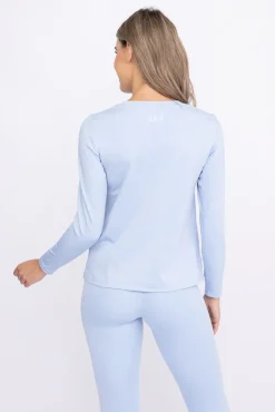 Damskie Polski Błękitny Komplet Sportowy z długim rękawem SPINTI
