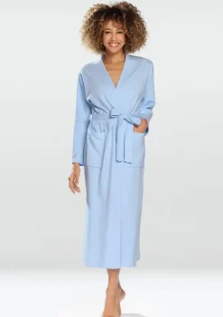 Polski Błękitny Szlafrok bawełniany MELISSA