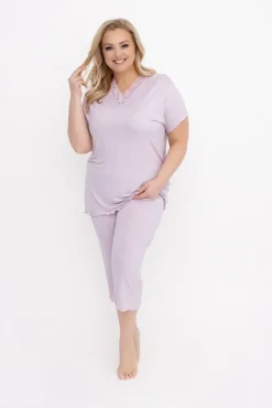 Bladoróżowa Piżama RAMANI Wzór 1