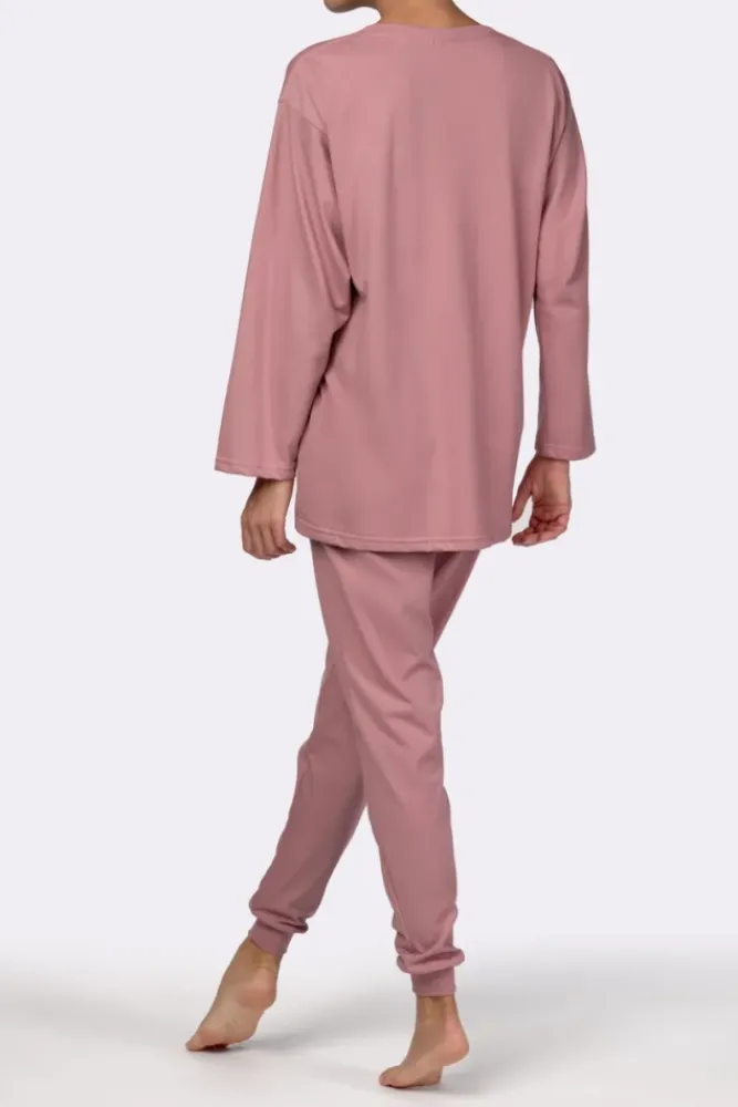 Polski Bladoróżowa Piżama z długimi spodniami HEMENY