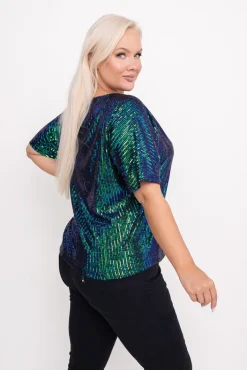 Damskie Polski Bluzka cekinowa SINVI Wzór 1