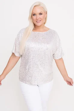 Damskie Polski Bluzka cekinowa SINVI Wzór 2