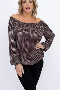 Damskie Włoski Bluzka DEZIN Wzór 19