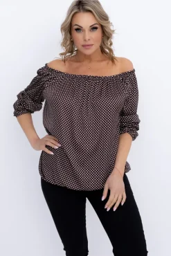 Damskie Włoski Bluzka DEZIN Wzór 19