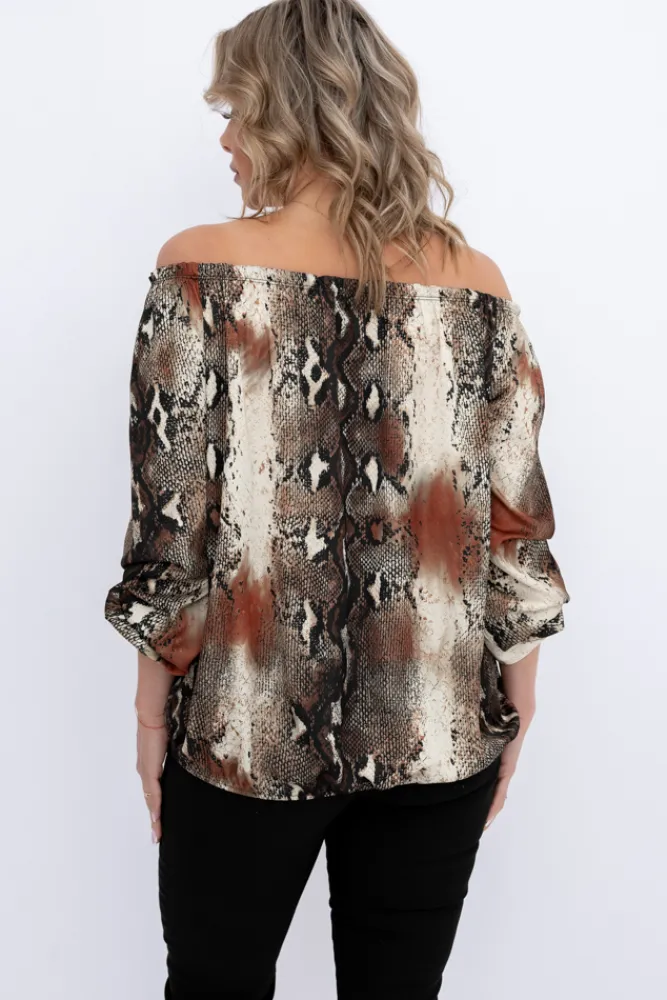 Damskie Włoski Bluzka DEZIN Wzór 21