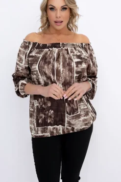 Damskie Włoski Bluzka DEZIN Wzór 20