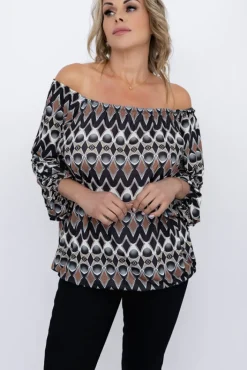 Damskie Włoski Bluzka DEZIN Wzór 16