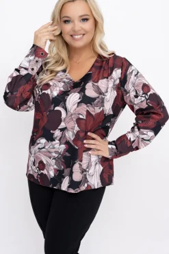 Damskie Polski Bluzka Elegancka XEVIN Wzór 3