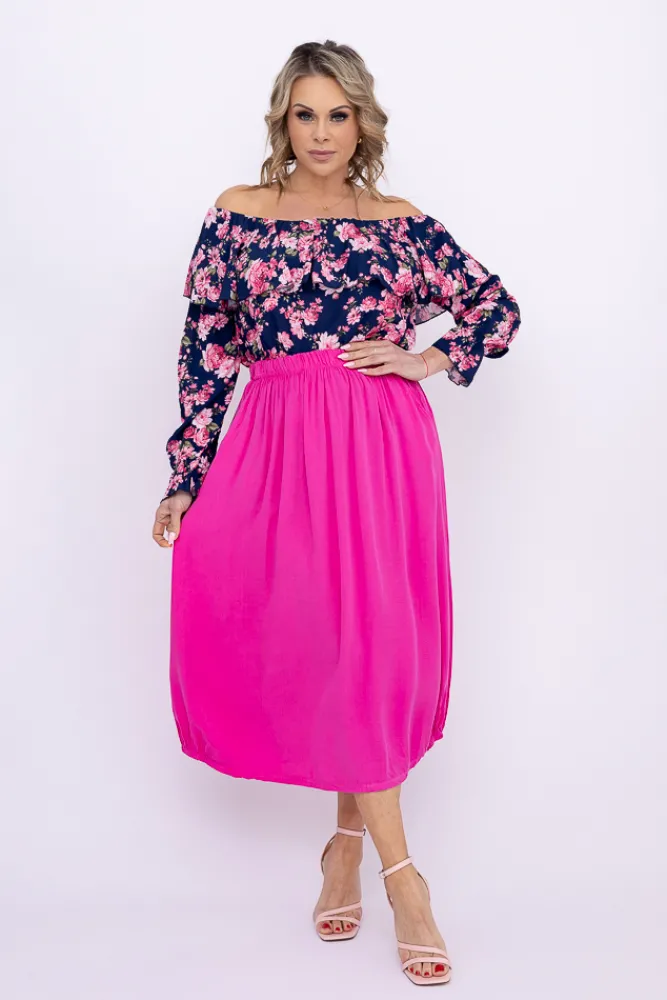 Damskie Włoski Bluzka hiszpanka BERNEDI Wzór 3