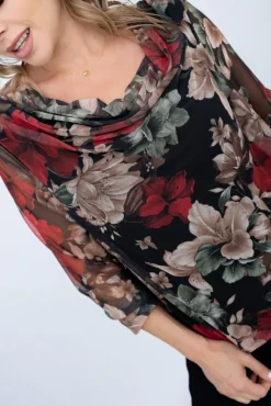 Damskie Włoski Bluzka siateczkowa LAMARA Wzór 1