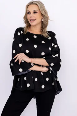 Damskie Polski Bluzka z falbaną TREVI Wzór 4