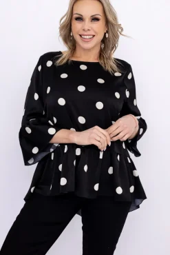 Damskie Polski Bluzka z falbaną TREVI Wzór 4