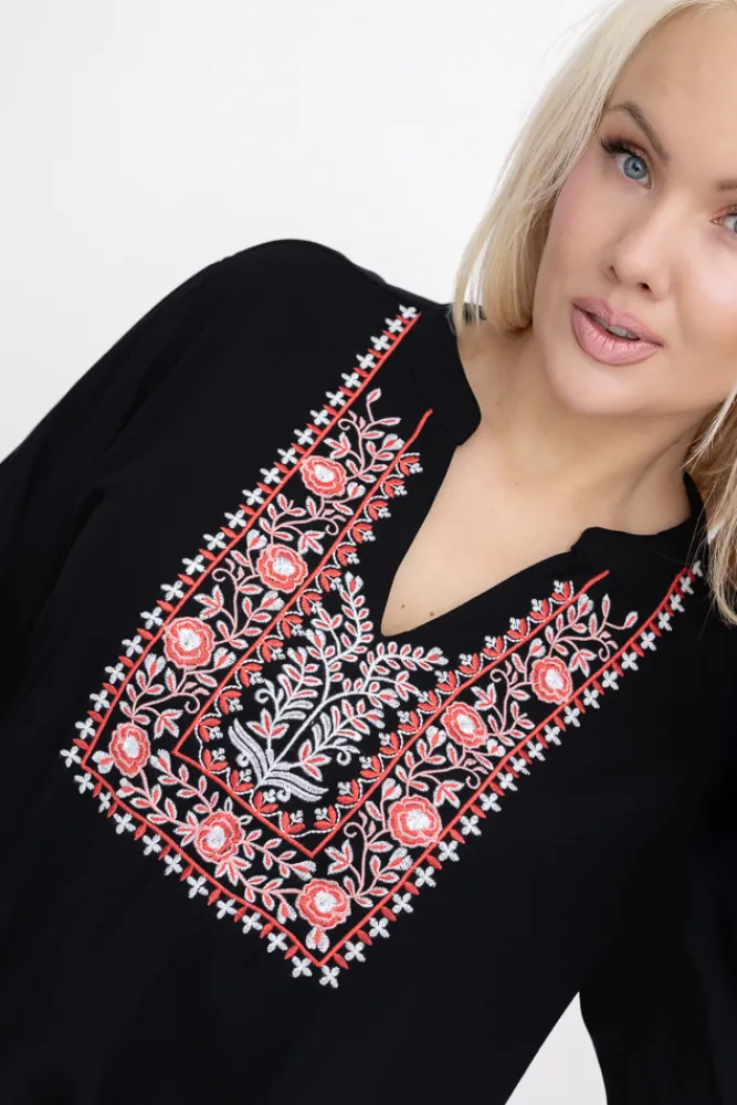 Damskie Bluzka z haftem IRIALI Wzór 2