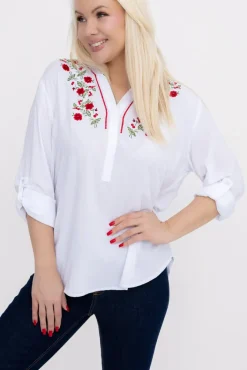 Damskie Bluzka z haftem IRIALI Wzór 4