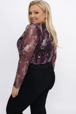 Włoski Body siateczkowe ZORIEN Wzór 2