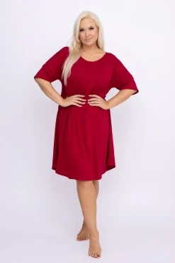 Polski Bordowa Koszula Nocna MERTENI