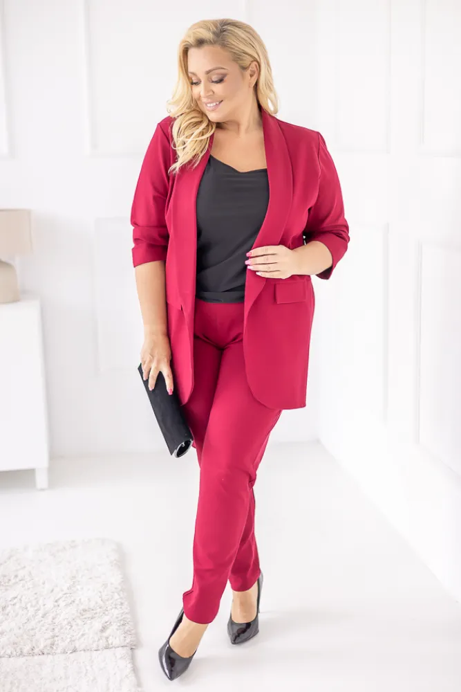 Damskie Polski Bordowe Spodnie CINTA