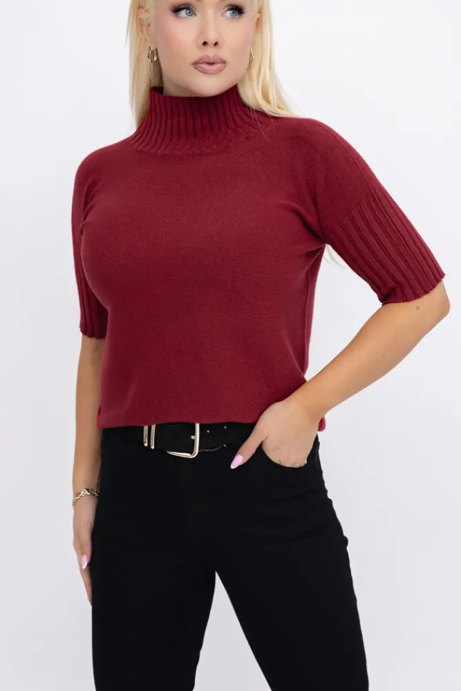 Damskie Włoski Sweterek z półgolfem ZURGENA