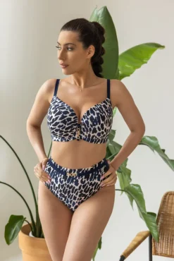 Polski Brazyliany od stroju kąpielowego SANTORINI Wysoki Stan