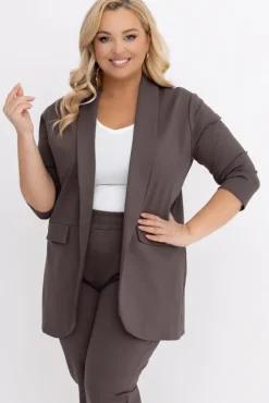 Damskie Polski Brunatna Marynarka CINTA