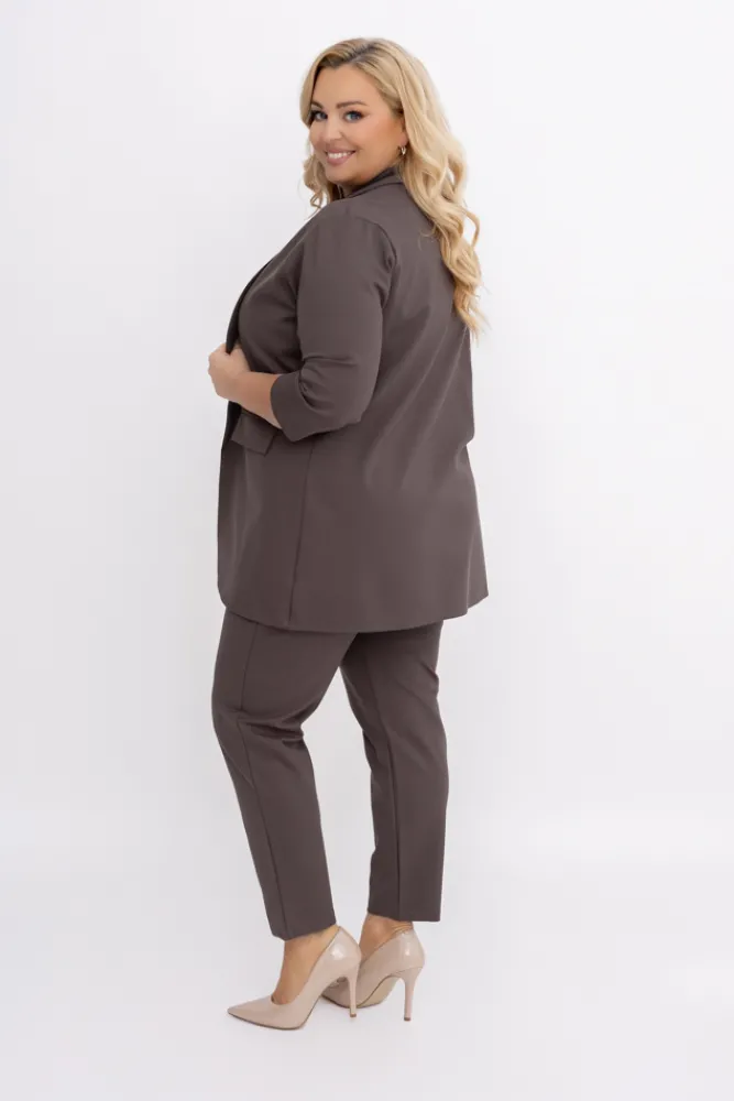 Damskie Polski Brunatna Marynarka CINTA