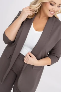 Damskie Polski Brunatna Marynarka CINTA