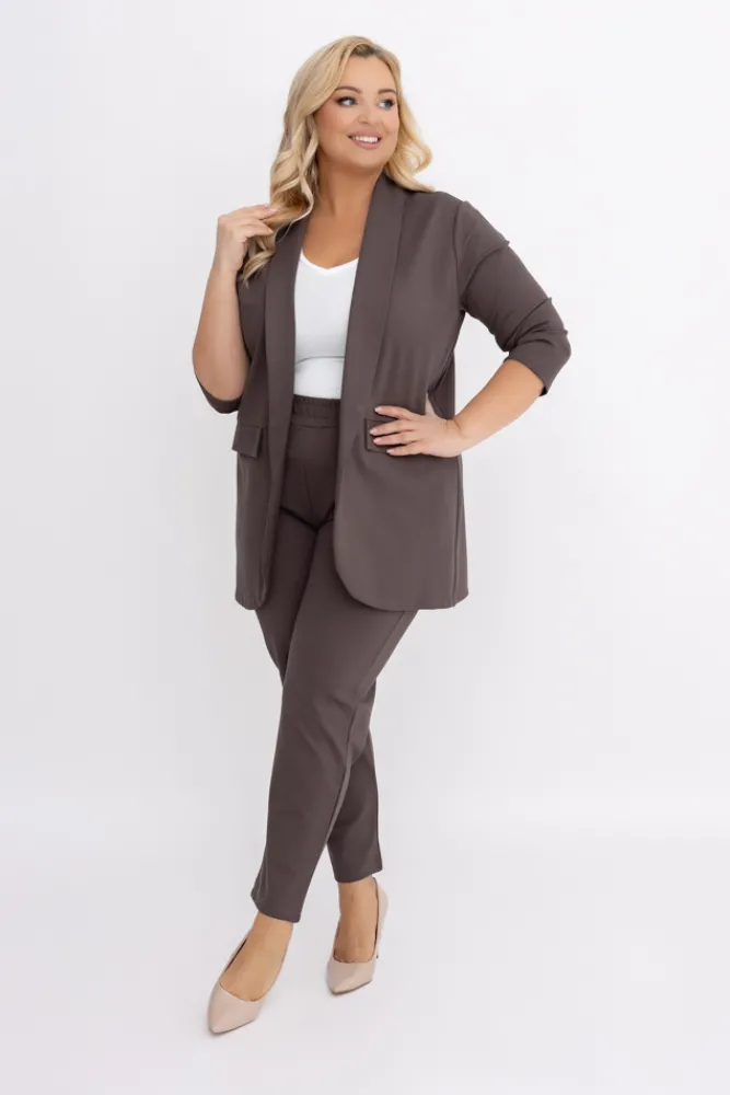 Damskie Polski Brunatna Marynarka CINTA