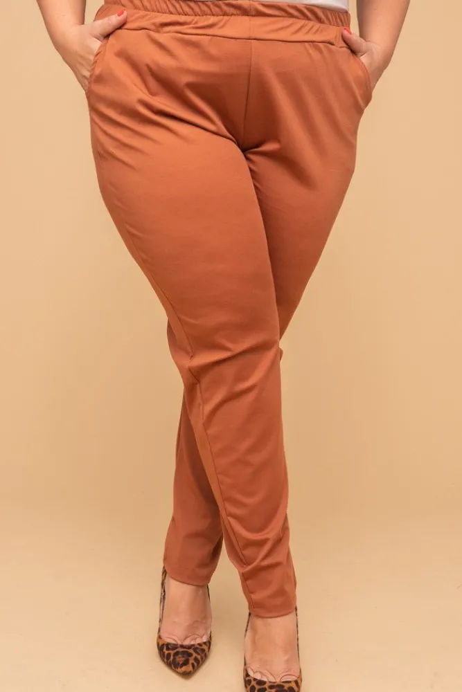 Damskie Polski Brązowe Spodnie CINTA