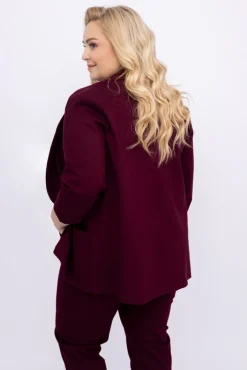 Damskie Polski Burgundowa Marynarka BAKIOLA