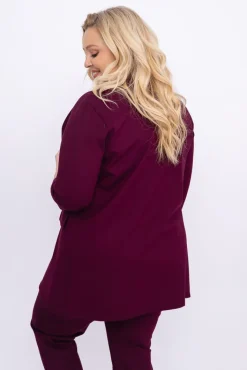 Damskie Polski Burgundowa Marynarka CINTA